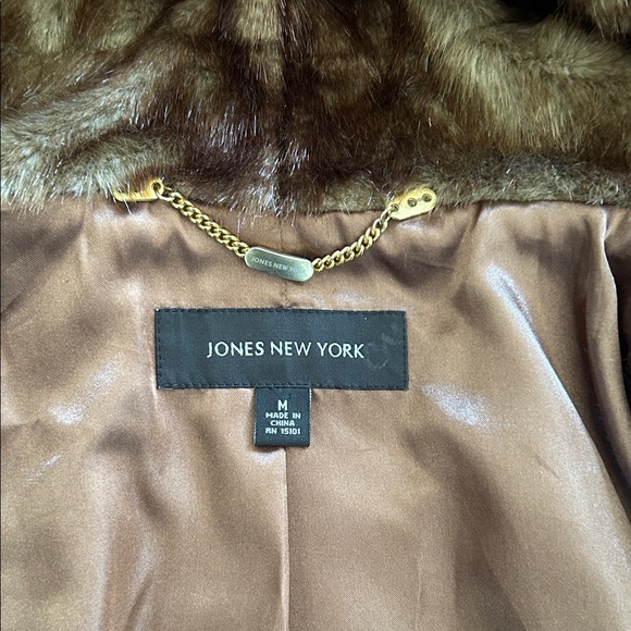 Jones New York Rich Brown Teddy Jacket - Picture 2 of 5
